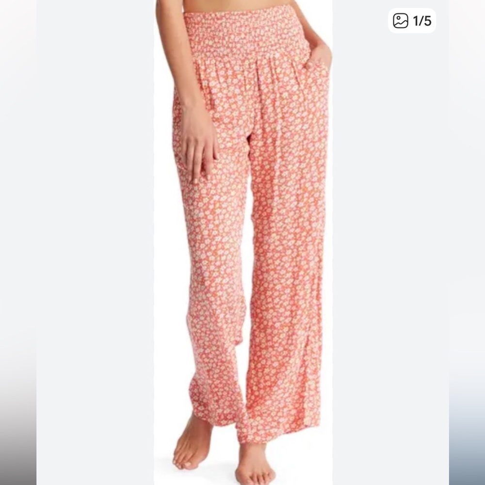 BILLABONG Floral Wide Leg Pants